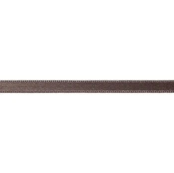 PRYM Saténová stuha, 4 m x 6 mm, tmavě hnědá