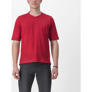 cyklistický dres Castelli Trail Tech Tee 2 M červená - 10 % pro přihlášené BFEXTRA10