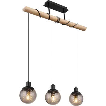 Globo 15657-3H | RICHARD závěsné svítidlo | 3x E27 | černá | Š: 78 cm |