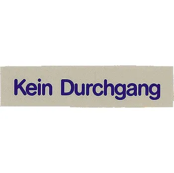 výuková tabulka Tabulka "Kein Durchgang", šedá | CONTACTO, 7673/008