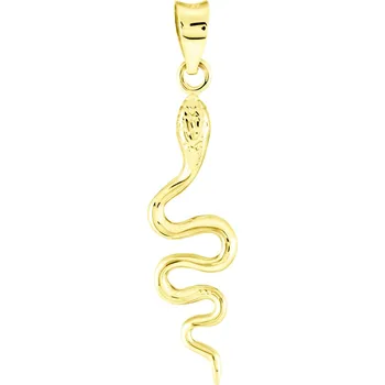 Přívěsek GEMMAX Zlatý přívěsek Had – zlatý šperk ryzosti 585/1000 v Dárkovém balení s Certifikátem GUPYN-01269