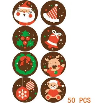 Vánoce Dekorační vánoční samolepky - CV11-50ks