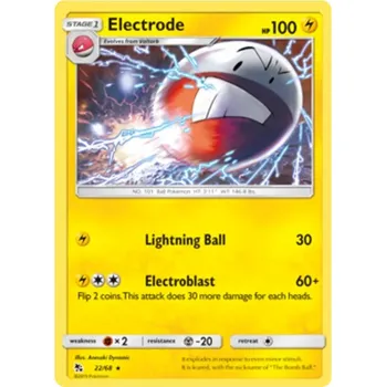 Sběratelská karetní hra Electrode 022/068 - Hidden Fates Typ karty: Non-Holo