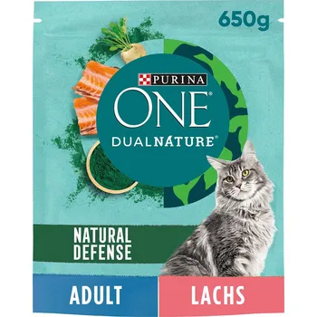PURINA ONE Dual Nature losos se spirulinou, 650 g