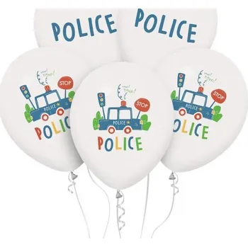 Balónek Paper Design Nafukovací balónky 5ks Police SMART Godan