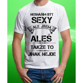 Pánské tričko tričko se jménem ALEŠ 140