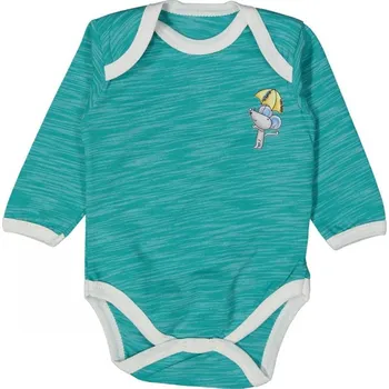 Kojenecké body dlouhý rukáv zelené 68