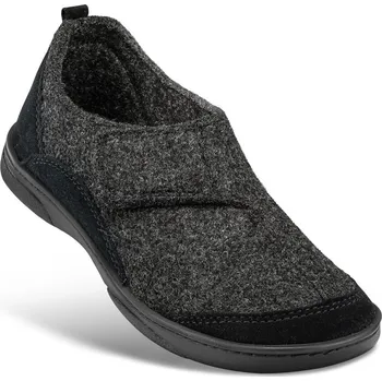 Dámská zdravotní obuv Dámská a pánská uzavřená domácí obuv ze střižní vlny, s páskem na suchý zip, přirozené klima, dámská obuv, pánská obuv, šedá: 41