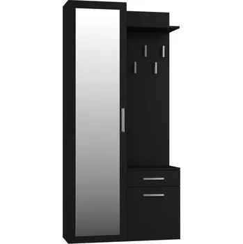 Předsíňová stěna Věšák Topaz, černá