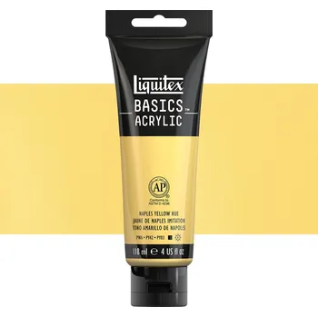 Výtvarná barva Akrylová barva Liquitex Basics - Naples Yellow Hue Balení: 118 ml