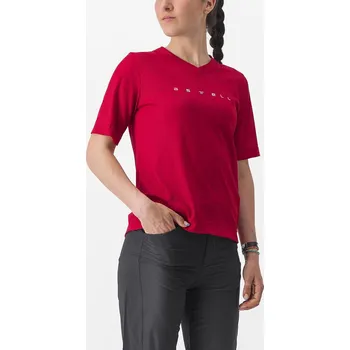 cyklistický dres Castelli Trail Tech 2 Tee S červená - 10 % pro přihlášené BFEXTRA10