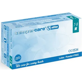 Vyšetřovací rukavice Sempermed Rukavice Sempercare Edition bez pudru 100ks velikost: M