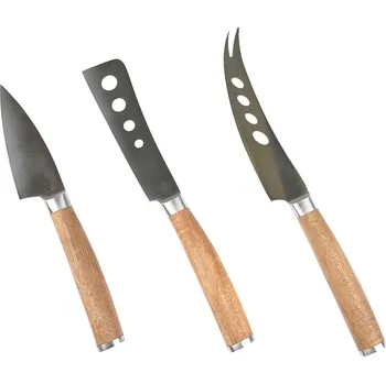 Kuchyňský nůž 3dílná sada nožů na sýr - HOLM (Sada nožů na sýr, 3 ks - HOLM)