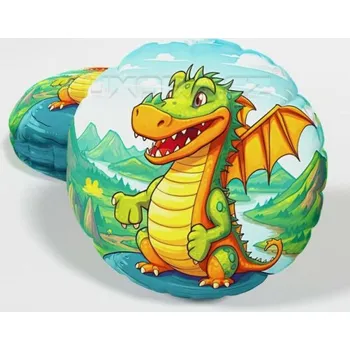 Dekorativní polštářek Dráček kulatý polštářek - 30 cm