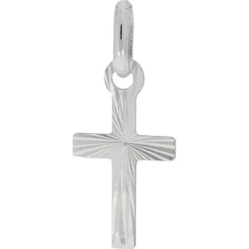Přívěsek Malý křížek z bílého zlata