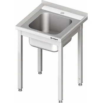 Dětský stůl Stůl s jednokomorovým dřezem bez police, 600x700x850 mm | STALGAST, 980627060