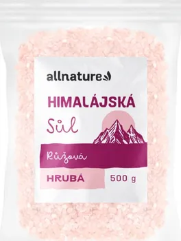 Kuchyňská sůl Allnature Himalájská sůl růžová hrubá