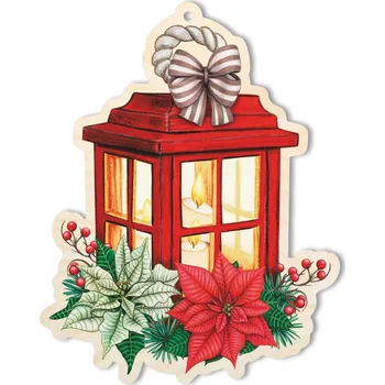 Vánoční ozdoba Vánoční ozdoba - červená lucerna