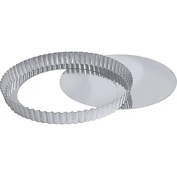 Myčka nádobí Forma z nerezové oceli vroubkovaná s vynímatelným dnem, průměr 320 mm | CONTACTO, 735/320