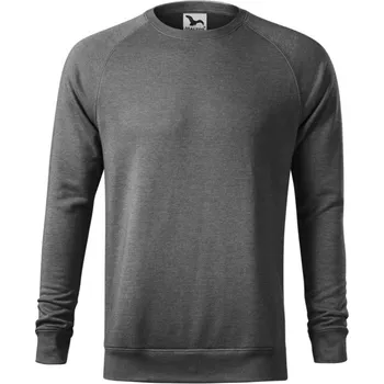 Pánská mikina MALFINI Mikina Merger 415, pánská MAL-415M114 M Melír černá