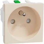 Schneider Electric NU305944E Unica - Zásuvka 250V/16A 2P+E, clonky, bezšroubová, Béžová