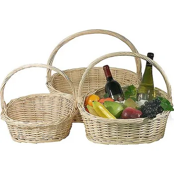 Servírovací stolek Košík ze světlého ratanu 480x380x150-220 mm | CONTACTO, 4867/480