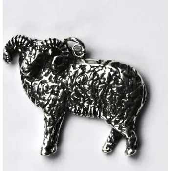 Přívěsek Stříbrný přívěsek skopec , beran - P206 (Stříbrný přívěsek horoskop beran)