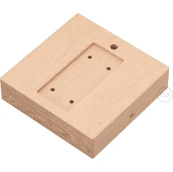 creative cables Čtvercová základna z přírodního dřeva pro závěsný systém archet(to) Barva: Neutrální