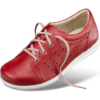 Dámská zdravotní obuv Helvesko + Půvabné dámské kožené šněrovací polobotky červená: 39