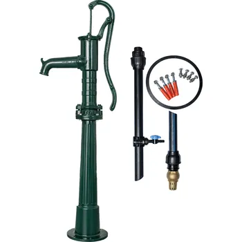 Čerpadlo Kovoplast & proStudnu Ruční pumpa NP 75 s podstavcem, KOMPLET S MONTÁŽÍ 1. Zvolte barvu pumpy: ČERNÁ (RAL 9005), 2. Zvolte hloubku studny: 2 m