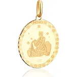 JVD Dámský stříbrný pozlacený přívěsek ZNAMENÍ VODNÁŘ SVLP1102XJ1GOVO