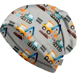 UNUO Dětská fleecová čepice Homeless, bagry