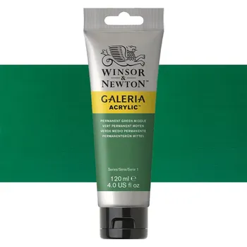 Výtvarná barva Akrylová barva Winsor & Newton 120ml - Permanent Green Middle