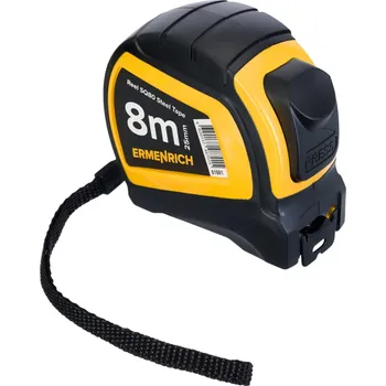 Měřící laser Svinovací metr Ermenrich Reel SQ80 Žlutá