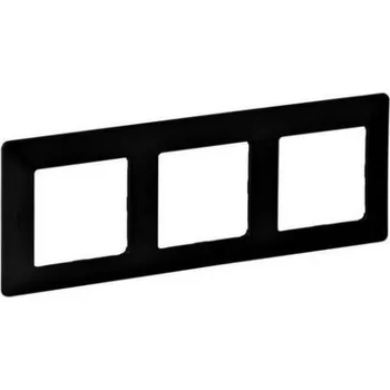 vypínač Legrand Valena LIFE trojrámeček černá 754253