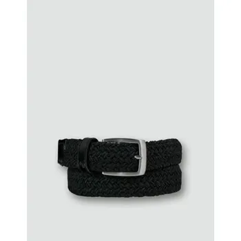 Opasek Alberto Basic2 Braided Belt 85, Black, dámské