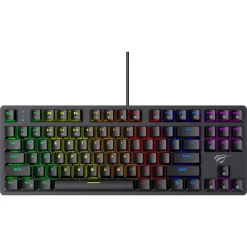 Klávesnice Havit KB869L CZ černá