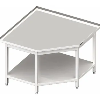 Dětský stůl Stůl přístěnný, rohový s policí 600x700x850 mm | STALGAST, 980126070