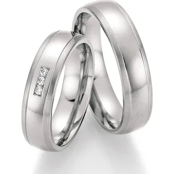 Prsten Snubní prsteny titan přírodní diamant 0.045 ct SP-20050