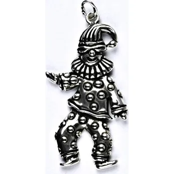 Přívěsek Stříbrný přívěsek klaun- P240 (Stříbrný šašek přívěsek)