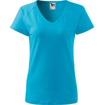 MALFINI Tričko Dream 128, krátký rukáv, dámské MAL-1284416 XL Tyrkysová