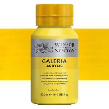 Výtvárné potřeby Akrylová barva Winsor & Newton 500ml - Cadmium Yellow Medium Hue