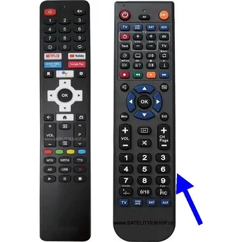 Dálkový ovladač Dyon Smart 43 AD-2 LED náhradní dálkový ovladač