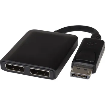 elektrický kabel OEM Adaptér DisplayPort - 2x DisplayPort , rozšíření + zrcadlení obrazu, 4K*2K@30Hz kportad17