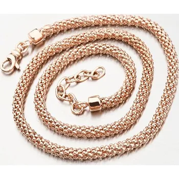 Náhrdelník Dámský náhrdelník stříbro 925 zlacený N1300513-1264-SLX délka 45 cm