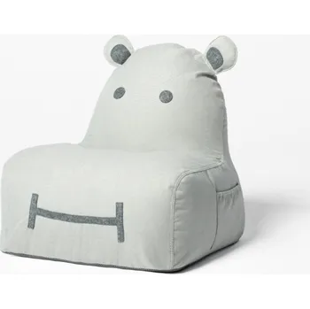 Sedací pytel Sedací vak The Brooklyn Kids HIPPO SOFT BR-9684 šedá
