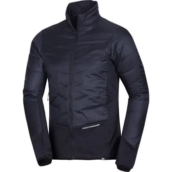 Pánská mikina Northfinder Pánská hybridní mikina větruvzdorná Primaloft® ELDON černá XXL