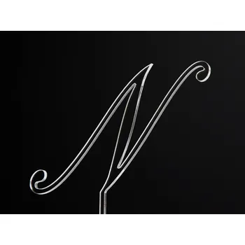 Jedlá dekorace na dort Písmeno na dort - N - čiré