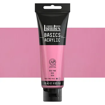 Vodová barva Akrylová barva Liquitex Basics - Rose Pink Balení: 118 ml