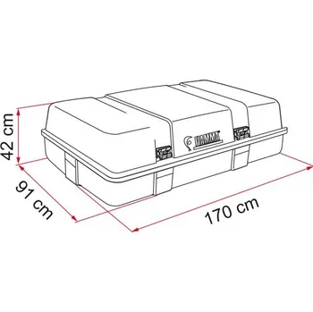 Střešní box Střešní box Fiamma Ultra Box Objem: 520 l